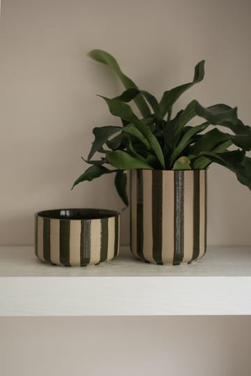 Line Blumentopf Ø14x16 cm - Stripe Green - DBKD