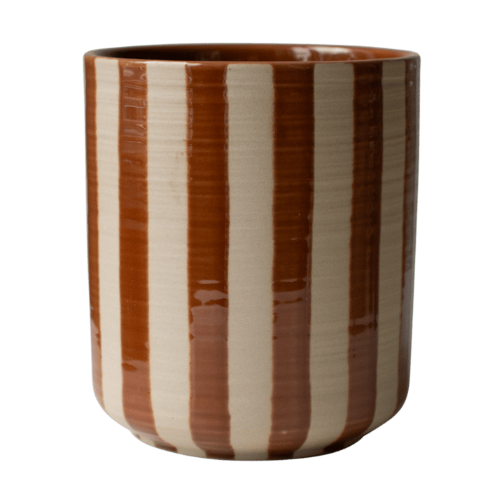 Line Blumentopf Ø14x16 cm - Stripe nougat - DBKD