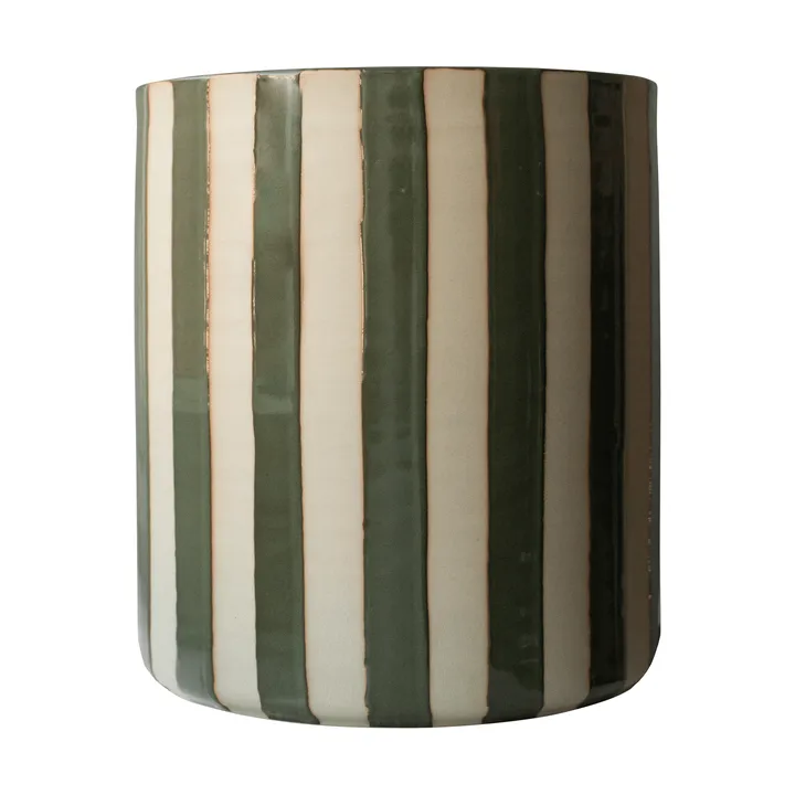 Line Blumentopf Ø21x24 cm - Stripe green - DBKD