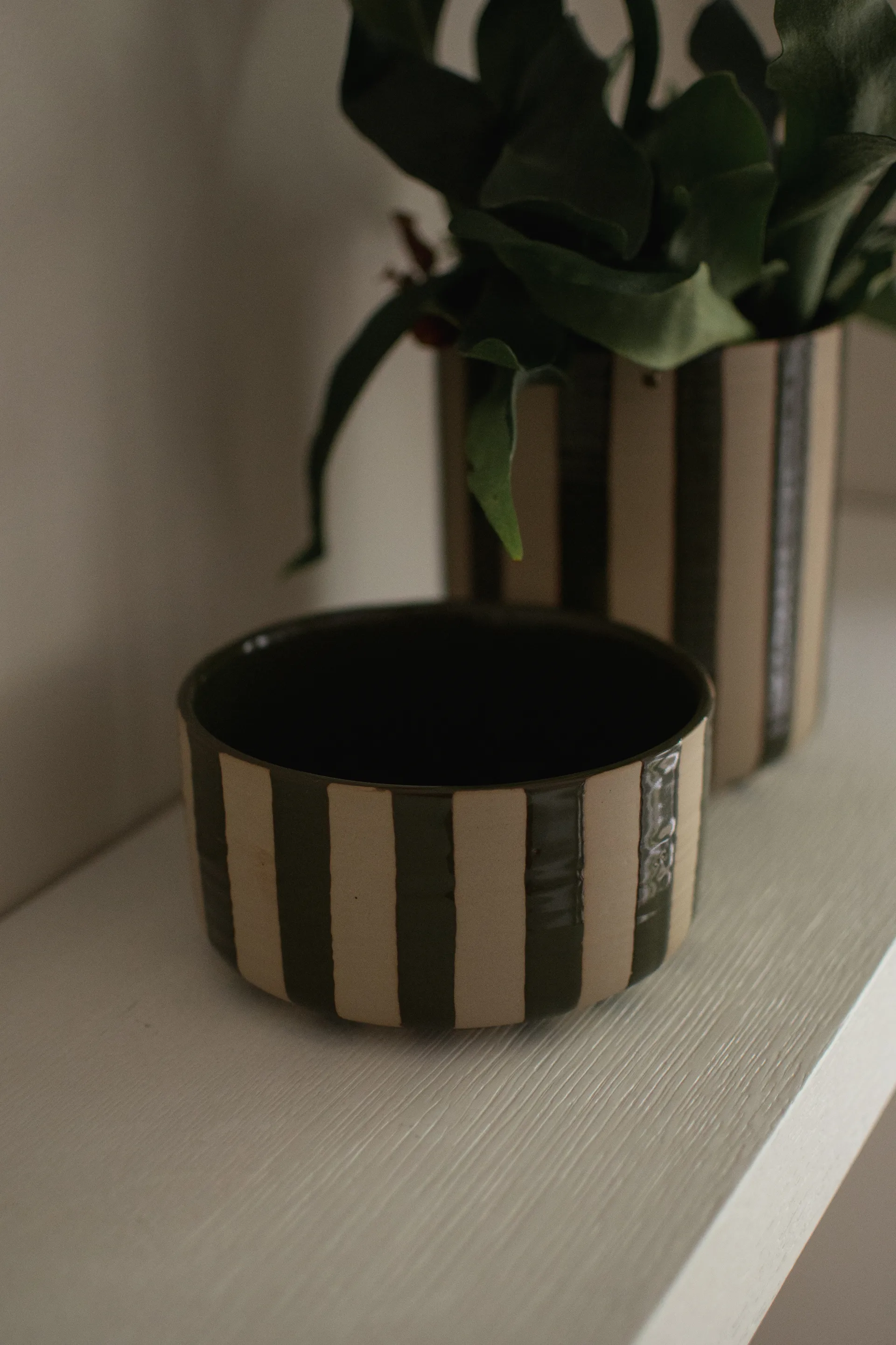 Line Dekorationsschale Ø16 cm, Stripe Green DBKD