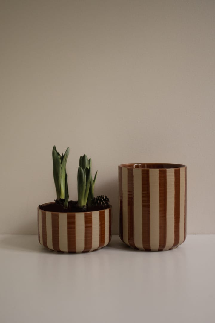 Line Dekorationsschale Ø16 cm, Stripe nougat DBKD