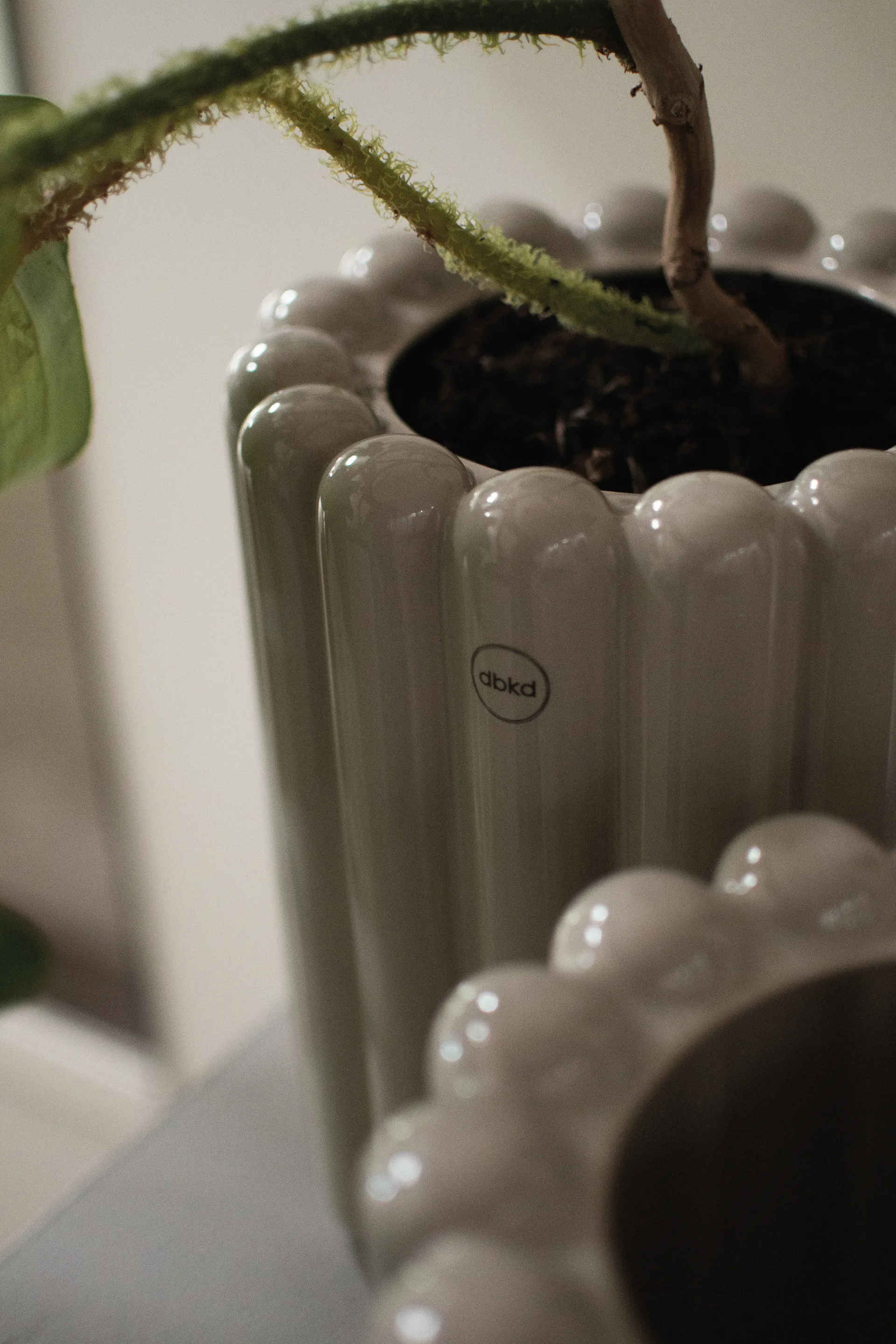 Mist Blumentopf medium Ø19x23 cm, Shiny mole DBKD