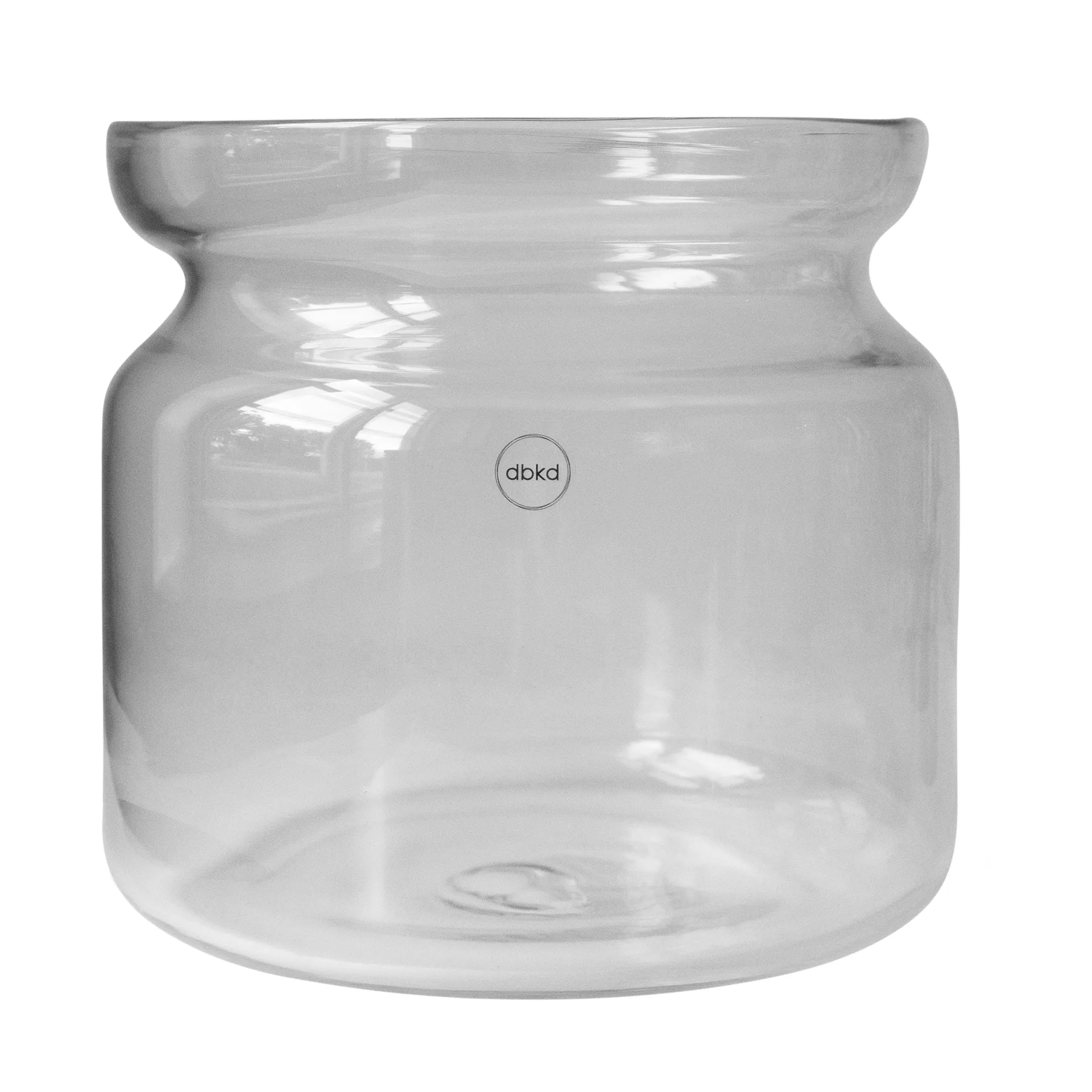 Neck Vase, Clear, Ø22,5x20 cm DBKD