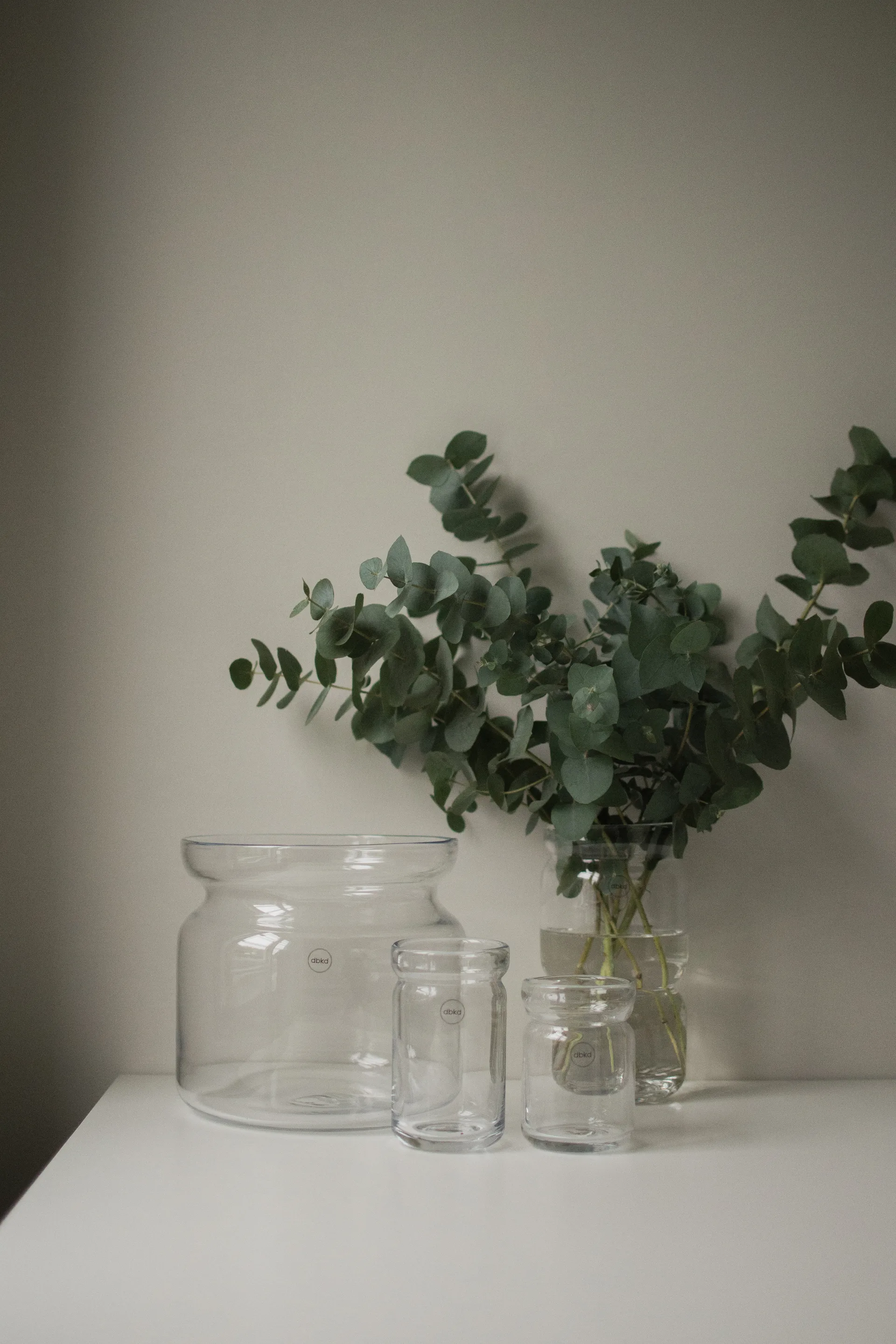 Neck Vase, Clear, Ø22,5x20 cm DBKD
