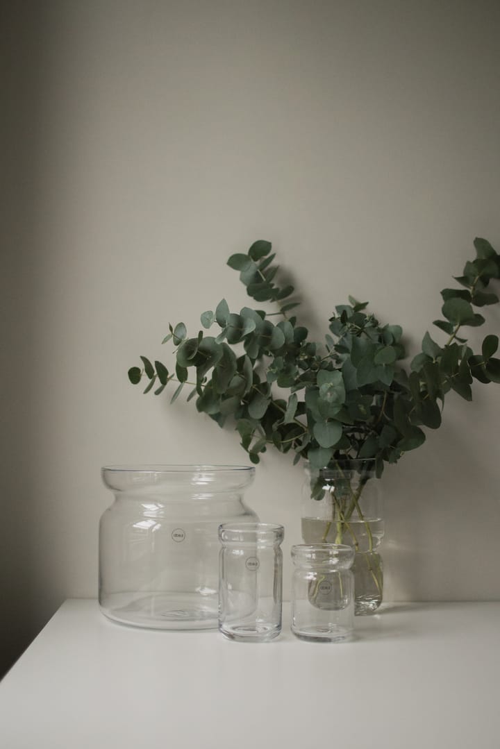 Neck Vase, Clear, Ø22,5x20 cm DBKD