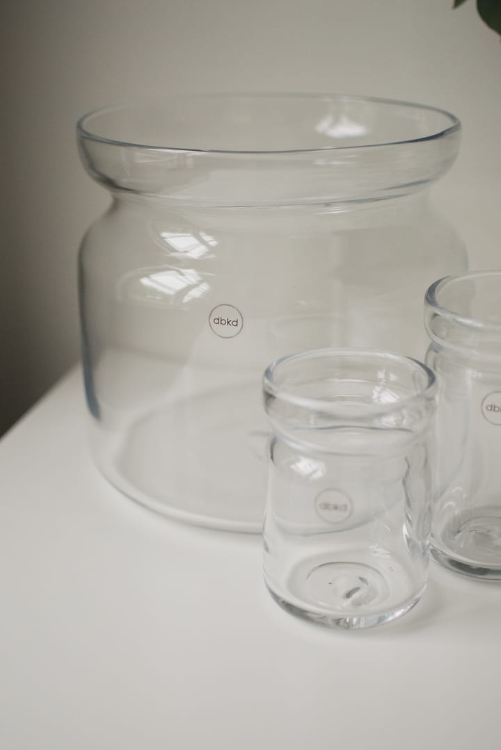 Neck Vase, Clear, Ø22,5x20 cm DBKD