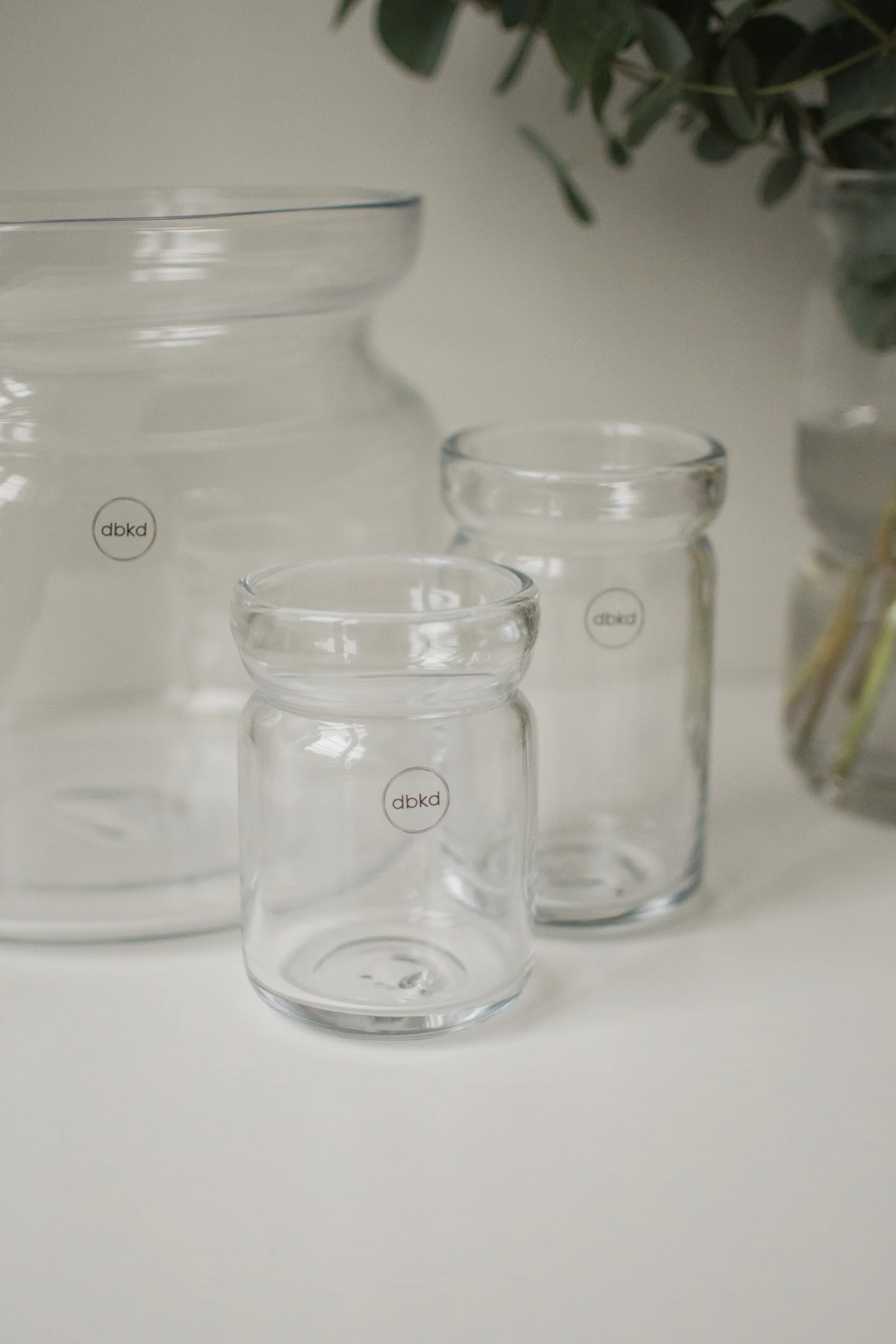 Neck Vase, Clear, Ø8x12 cm DBKD
