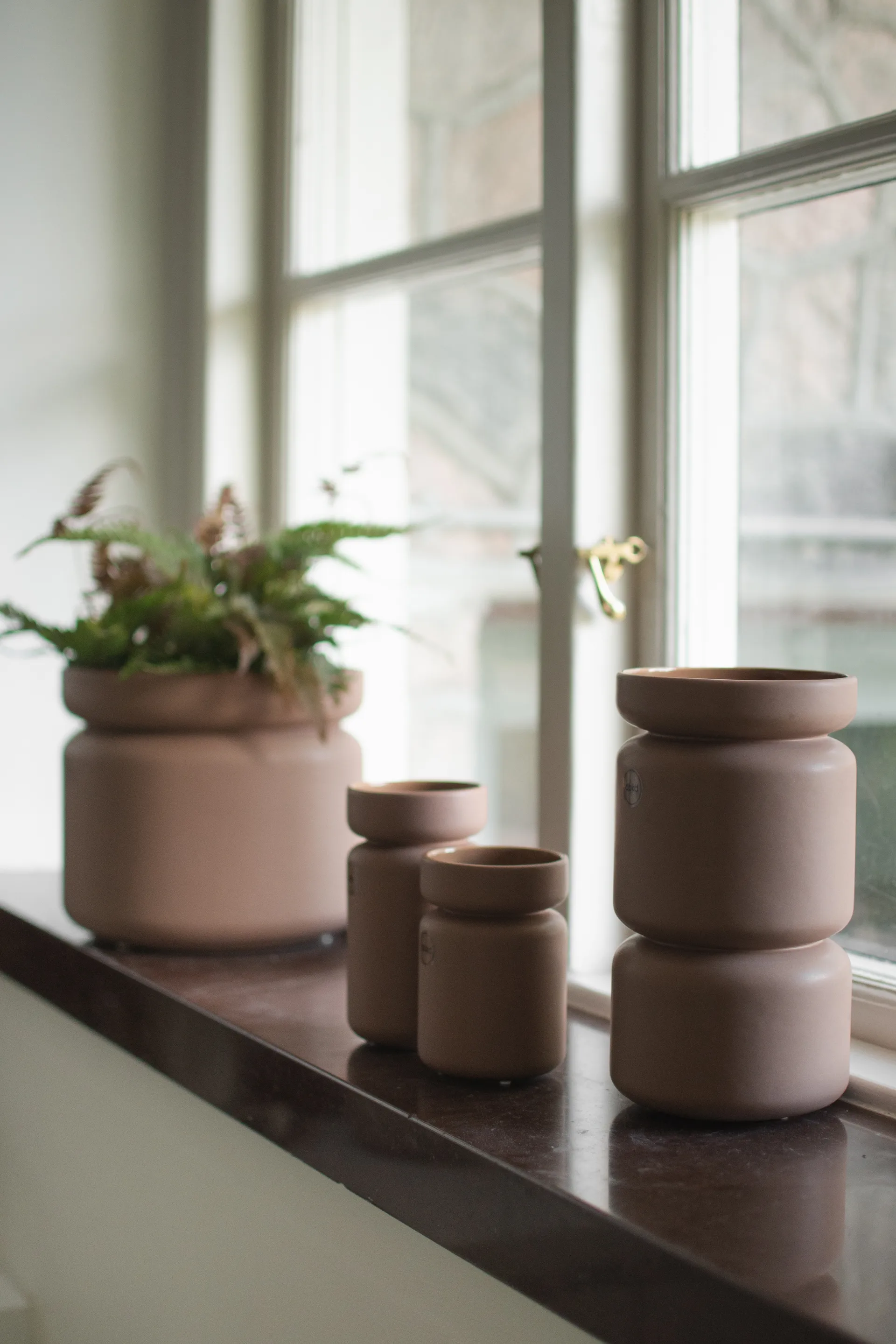 Neck Vase, Nougat, Ø12x22,5 cm DBKD