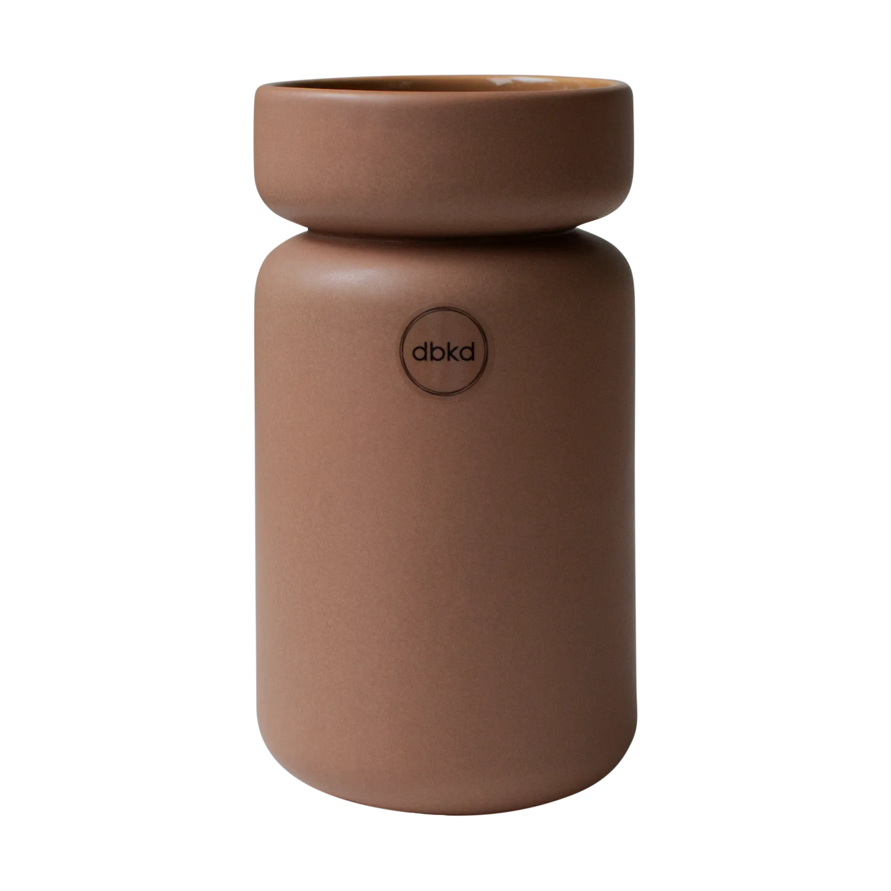 Neck Vase, Nougat, Ø8x15 cm DBKD