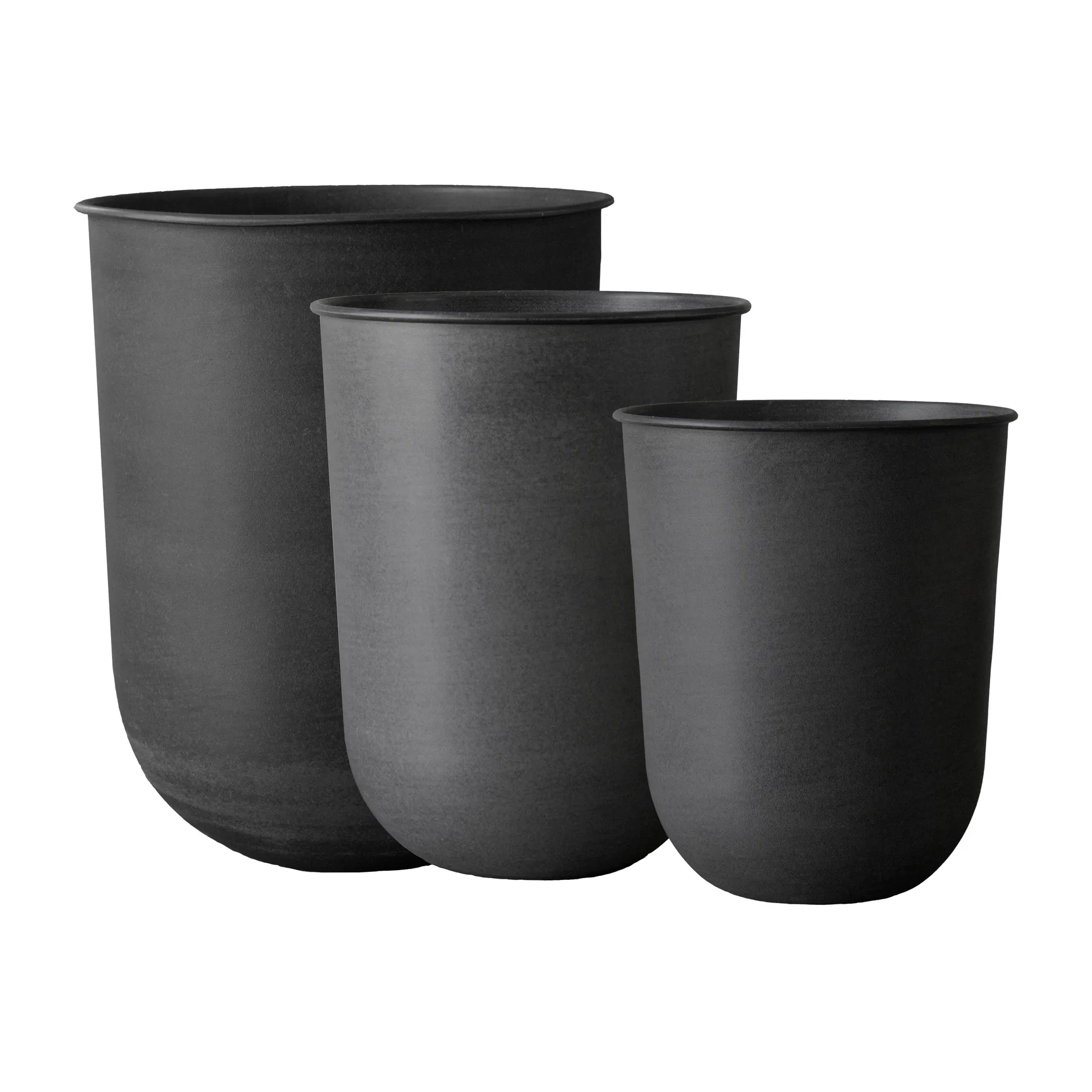 Out Blumentopf 3 Teile, Black DBKD