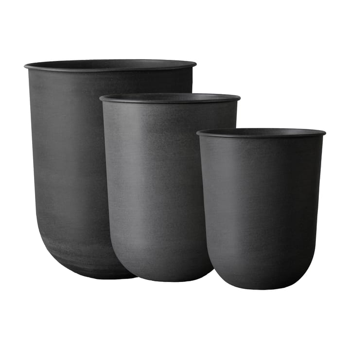 Out Blumentopf 3er Pack - Black - DBKD