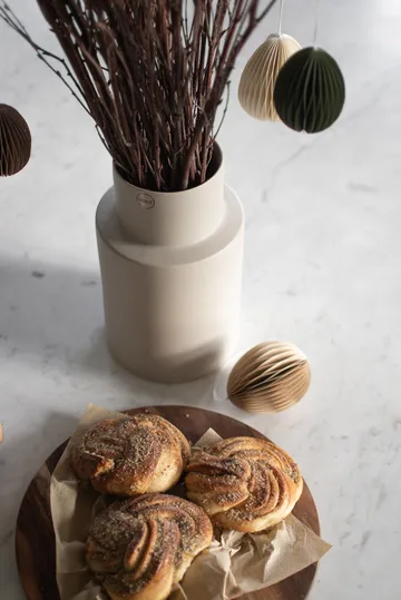 Ovoid Osteranhänger Papier 7 cm - Sand - DBKD