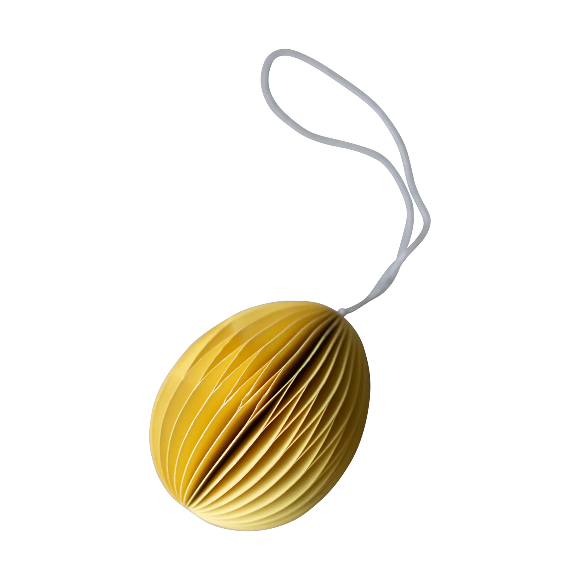 Ovoid Osteranhänger Papier 7 cm, Yellow DBKD