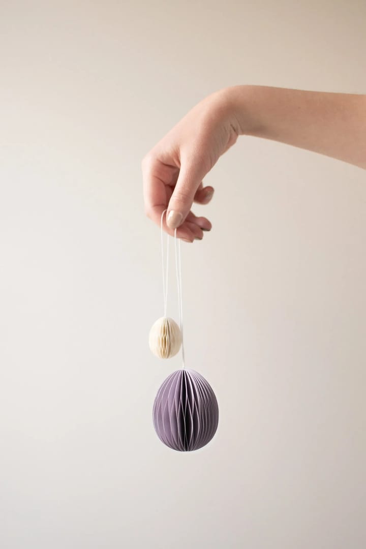 Ovoid Osteranhänger Papier small 4cm, White DBKD