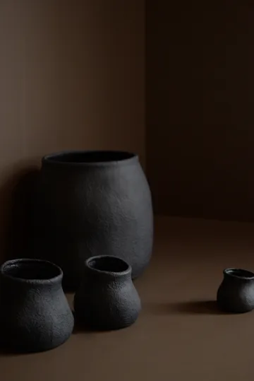 Papier Blumentopf schwarz - XL 45cm - DBKD