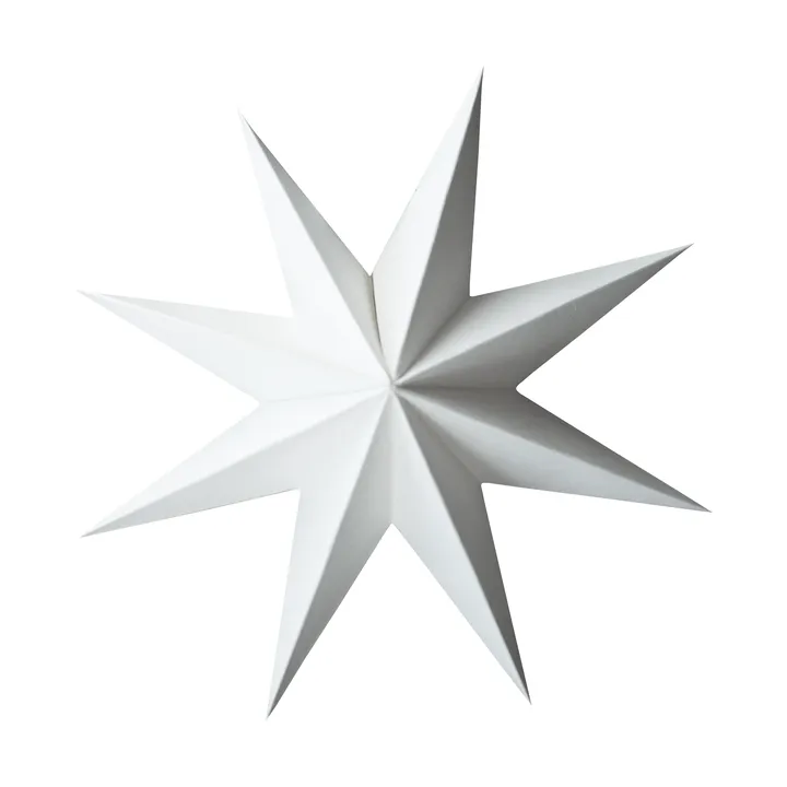 Papier-Winterstern Dekorationsanhänger - White, large, Ø19 cm - DBKD