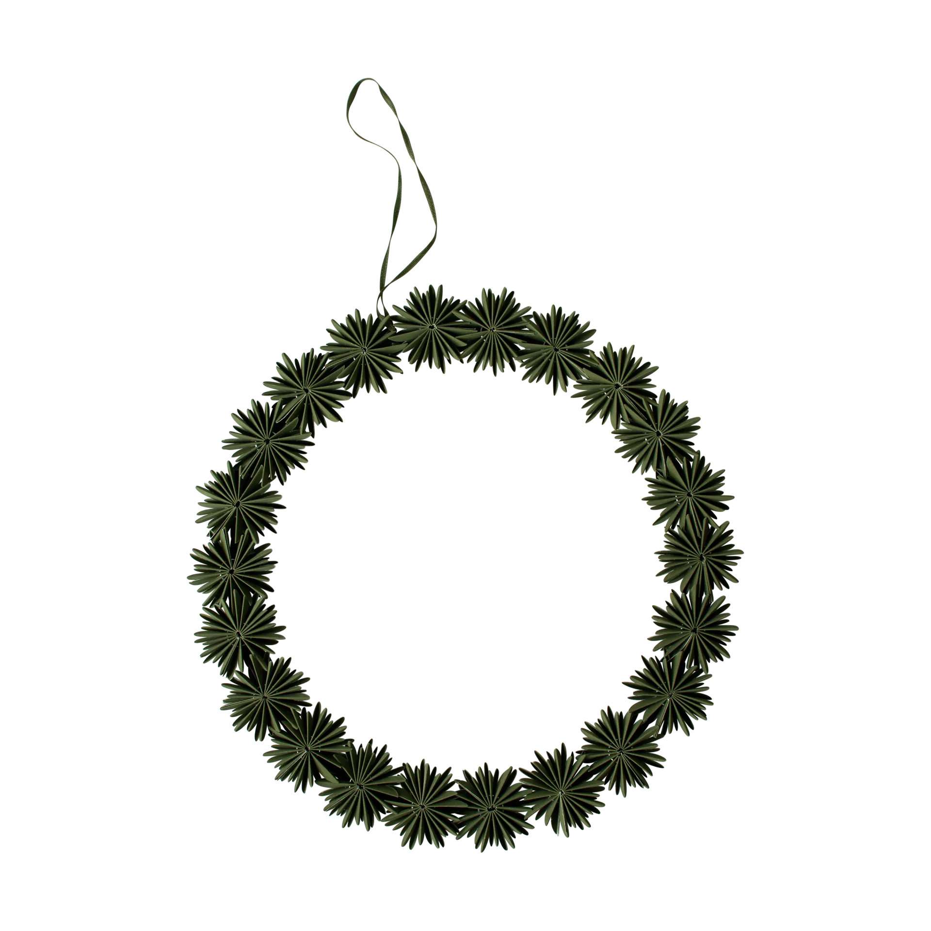 Papierflocken-Kranz Dekorationskranz Ø35 cm, Green DBKD