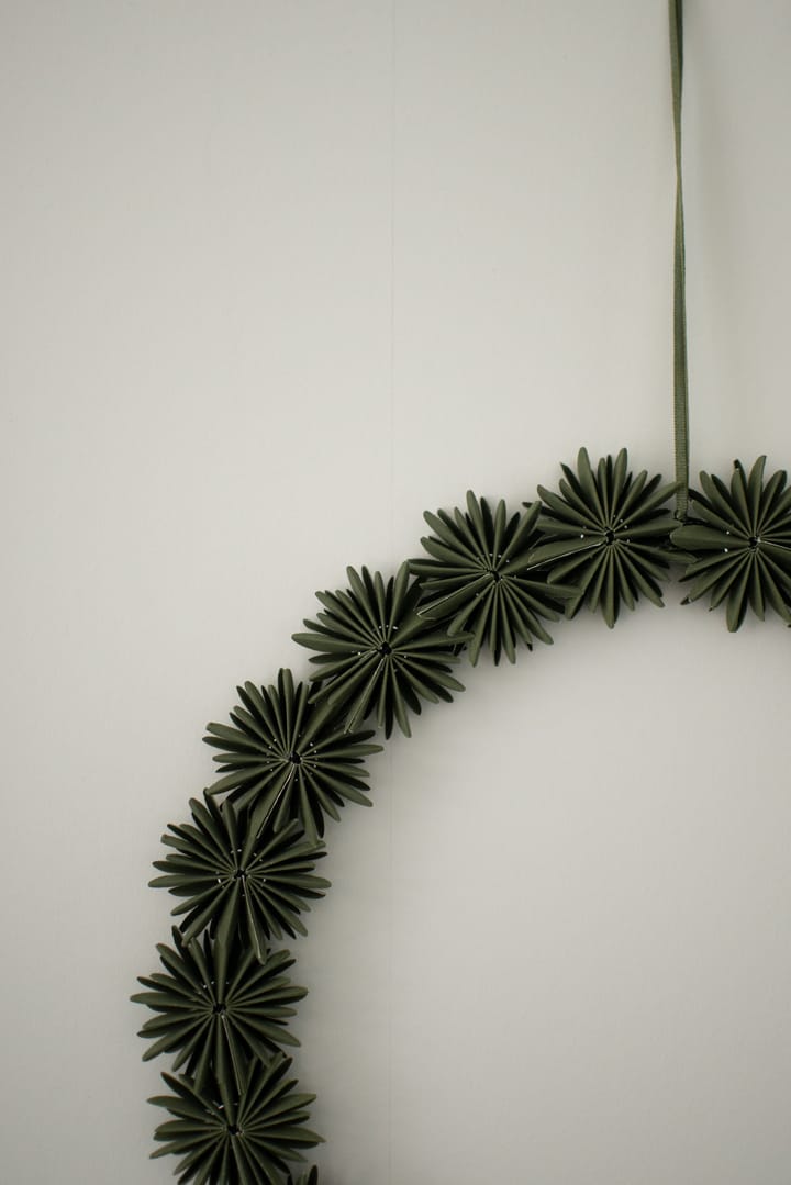 Papierflocken-Kranz Dekorationskranz Ø35 cm, Green DBKD