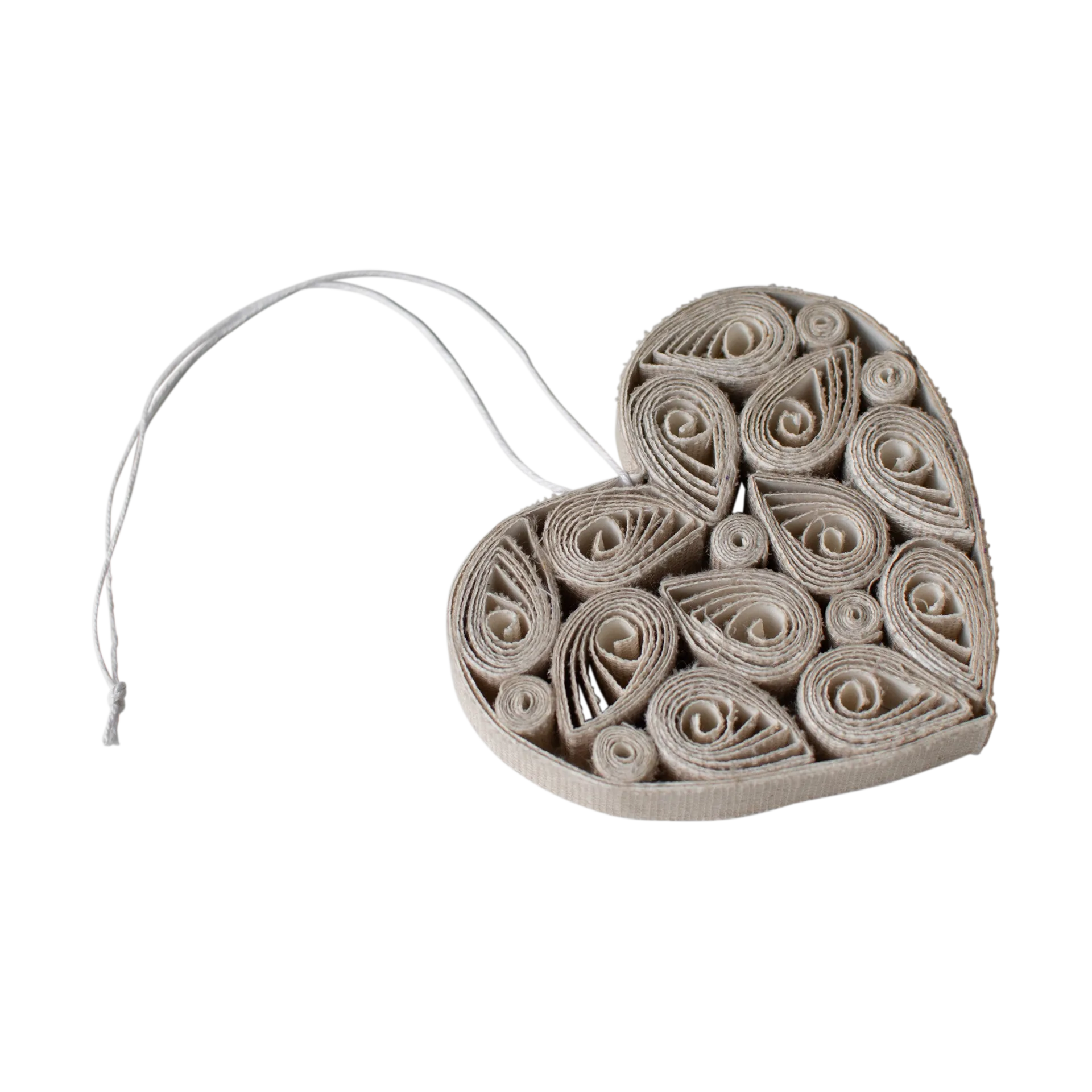 Papierherz 8 cm, Creme DBKD