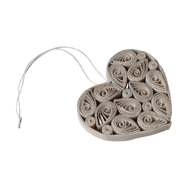 Papierherz 8 cm - Creme - DBKD
