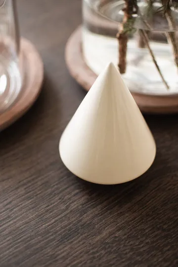 Peak Baum Dekorationsdetail - Shiny creme, Ø9 cm - DBKD
