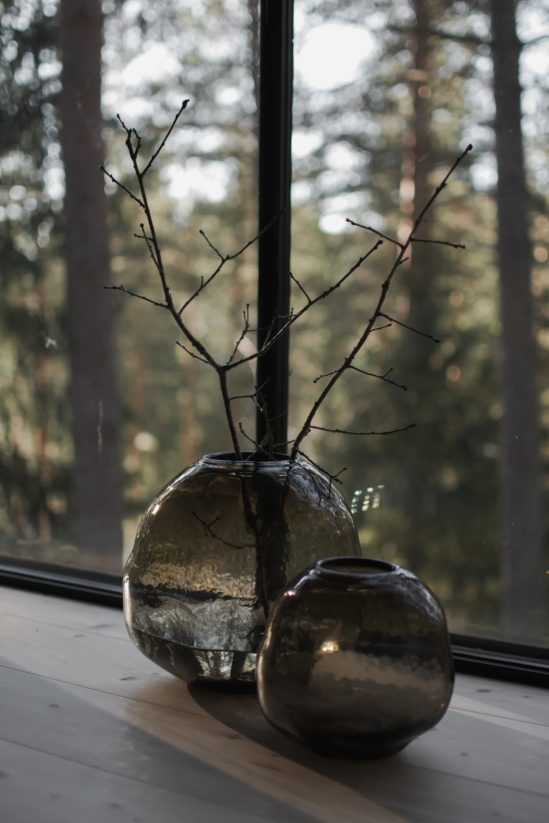 Pebble Vase braun, Groß Ø28cm DBKD