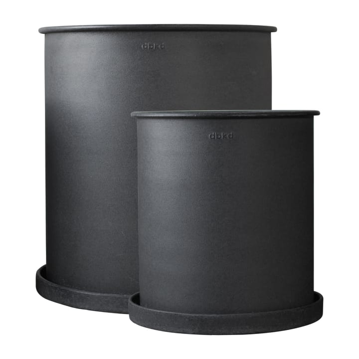 Plant pot Blumentopf large 2er Pack - Black - DBKD