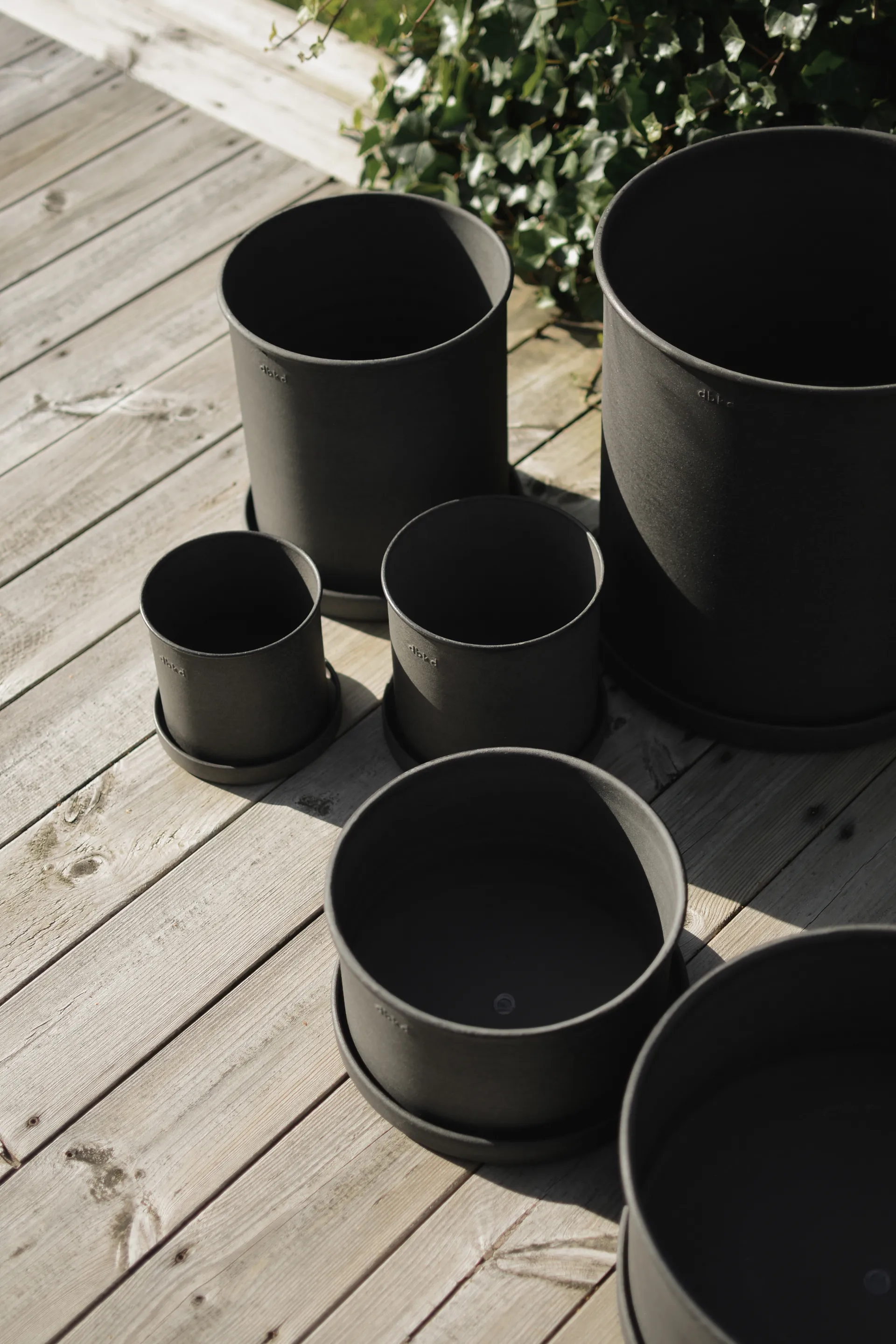 Plant pot Blumentopf small 2er Pack, Black DBKD