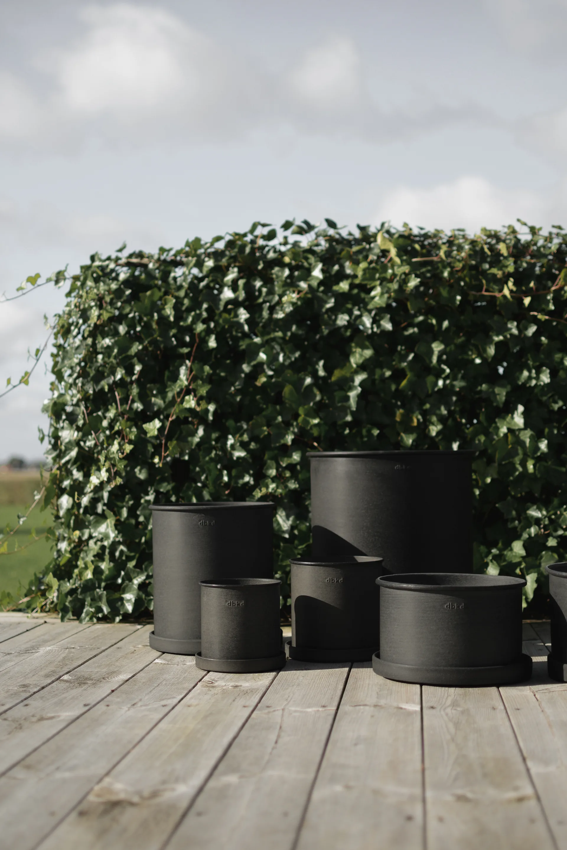 Plant pot Blumentopf small 2er Pack, Black DBKD