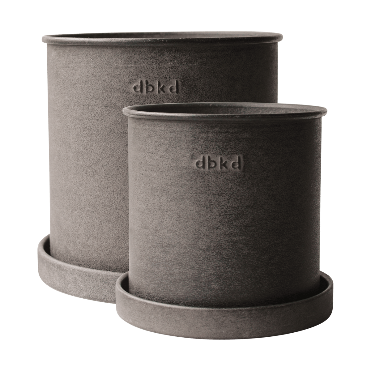 DBKD Plant pot Blumentopf small 2er Pack Brown | Skandinavisches Design | Blumentöpfe | Braun