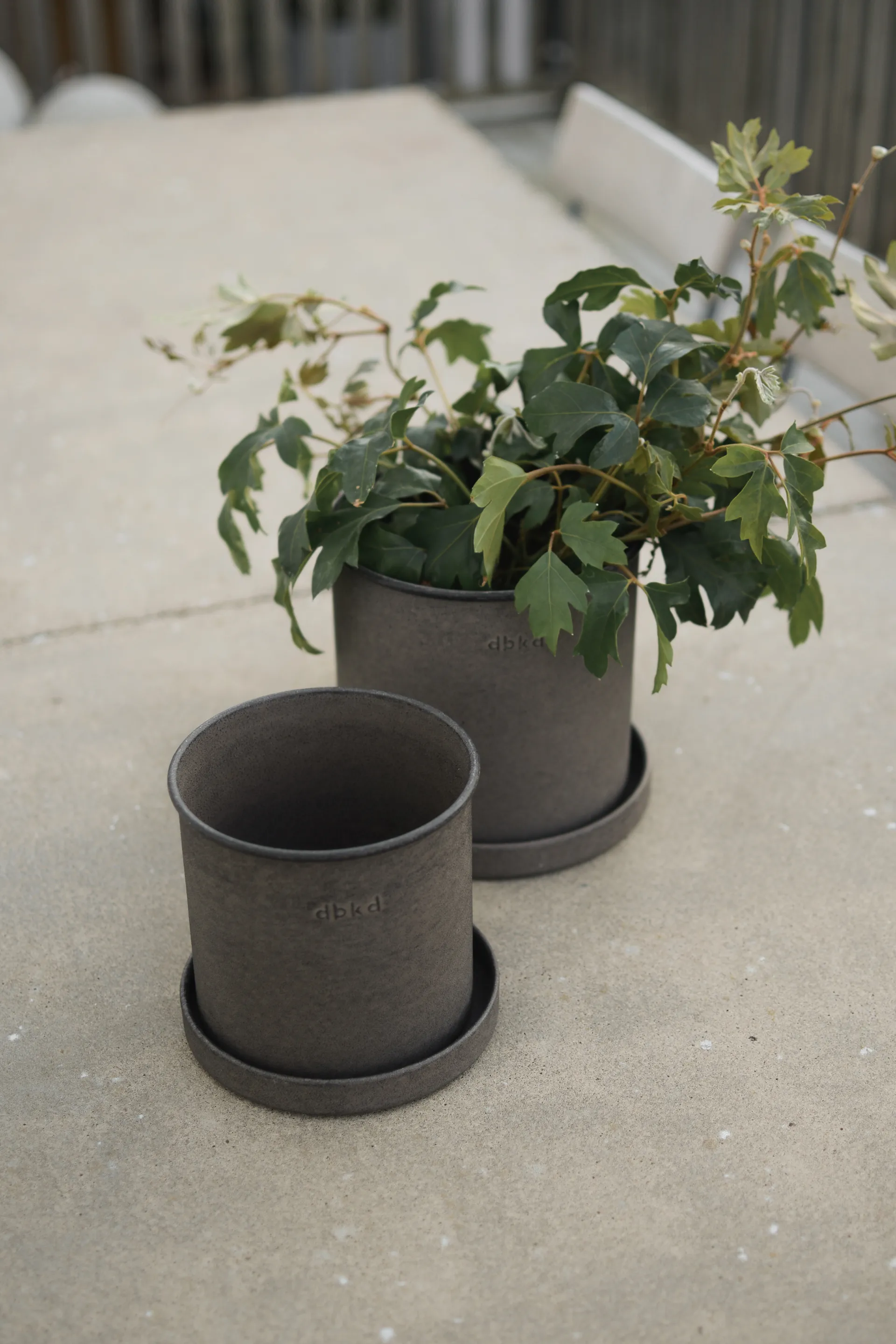 Plant pot Blumentopf small 2er Pack, Brown DBKD