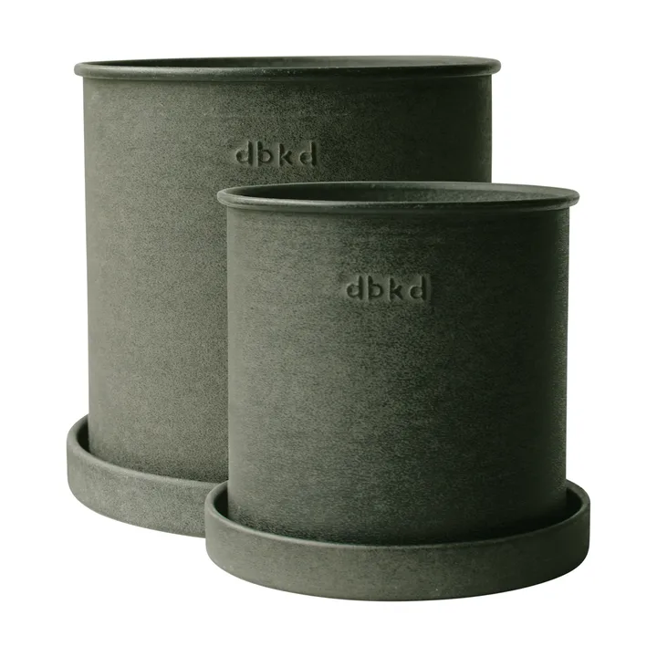 Plant pot Blumentopf small 2er Pack - Green - DBKD