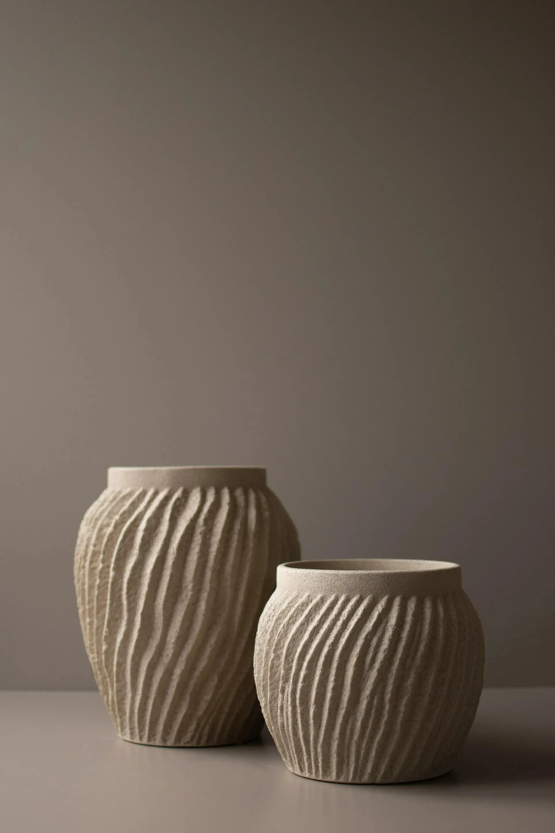 Raw Vase 19cm, Sandy mole DBKD