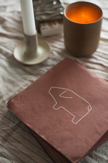 Schwedische pig Papierserviette 33x33 cm 20er-Packung - Red - DBKD