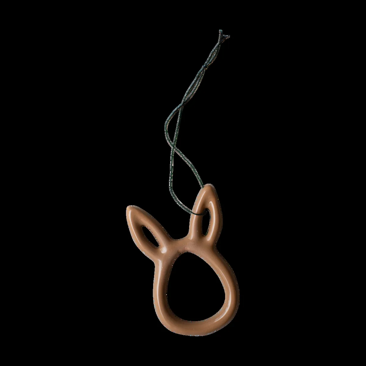 DBKD Sprinkle rabbit Osteranhänger 8 cm Shiny nougat