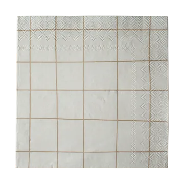 Square Papierserviette 33x33 cm 20er Pack - Creme - DBKD