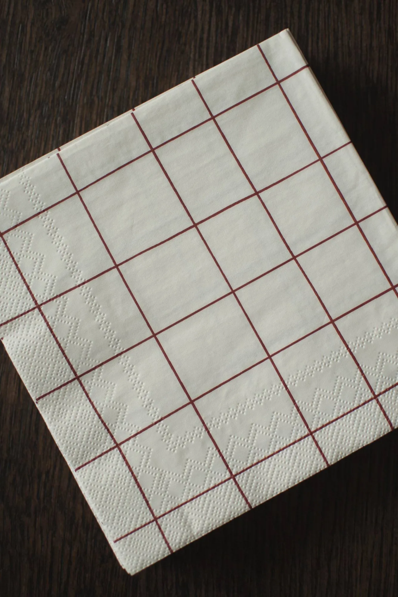 Square Papierserviette 33x33 cm 20er Pack, Dark red DBKD