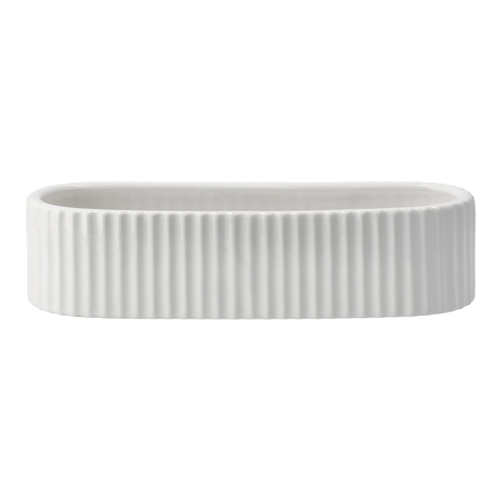 Stripe Adventskerzenhalter 30cm - Shiny white - DBKD