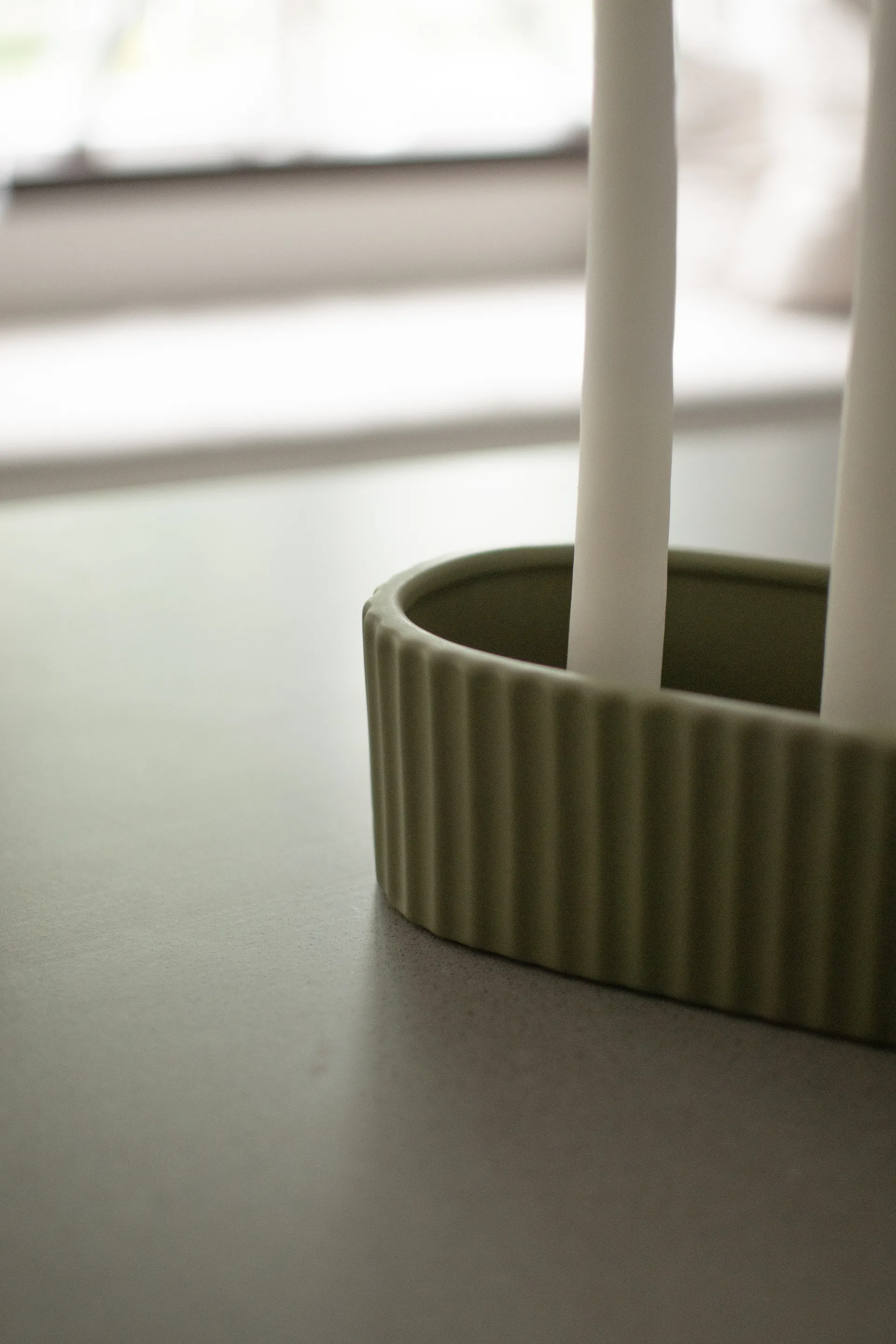 Stripe Kerzenhalter 30 cm, Green DBKD