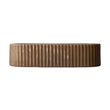 Stripe Kerzenhalter 30 cm - Shiny nougat - DBKD