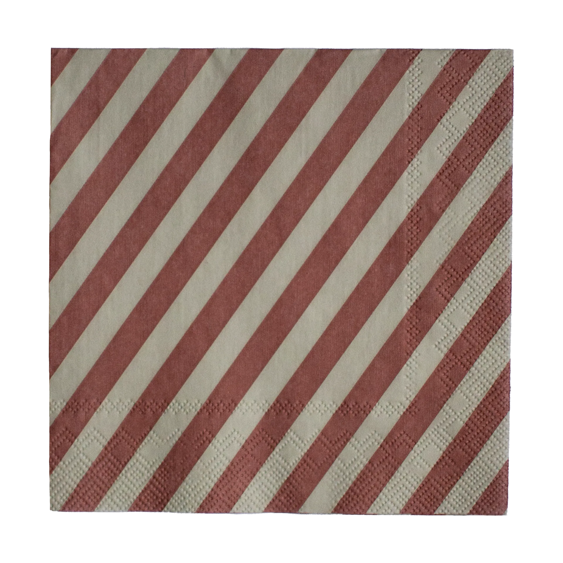 Stripe Papierserviette 33x33 cm 20er Pack, Dark red DBKD