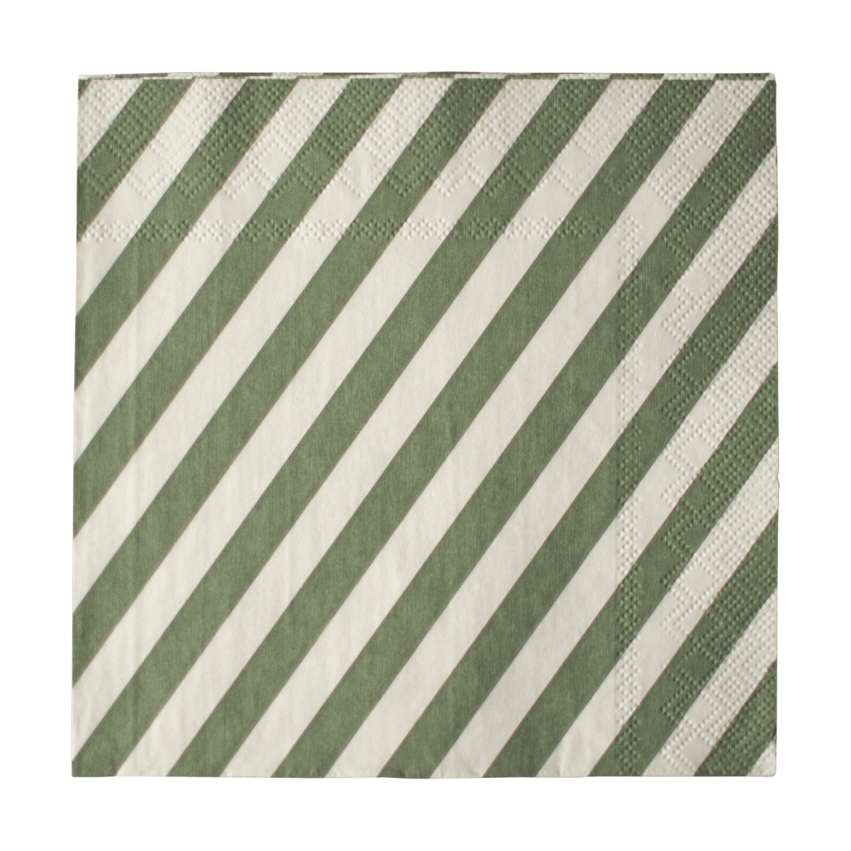 DBKD Stripe Papierserviette 33x33 cm 20er Pack Green