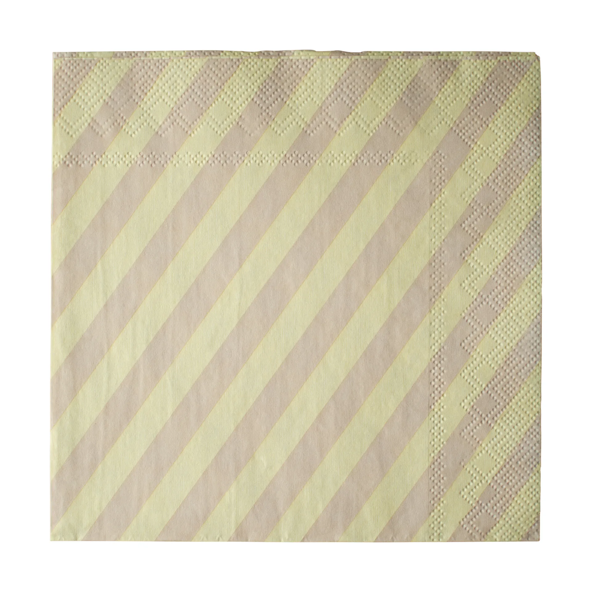 Stripe Papierserviette 33x33 cm 20er Pack, Yellow DBKD