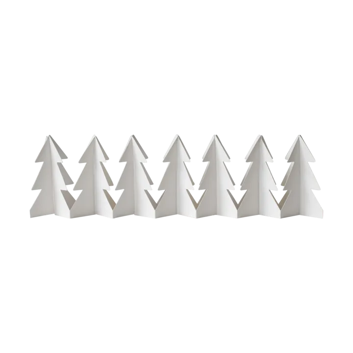 Tree in a row Dekoration 60 cm - White, 7x60 cm - DBKD