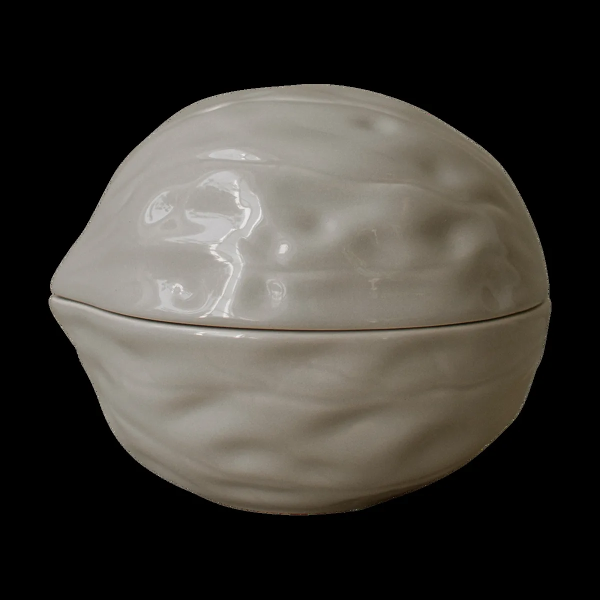 DBKD Walnut Schale mit Deckel Shiny mole