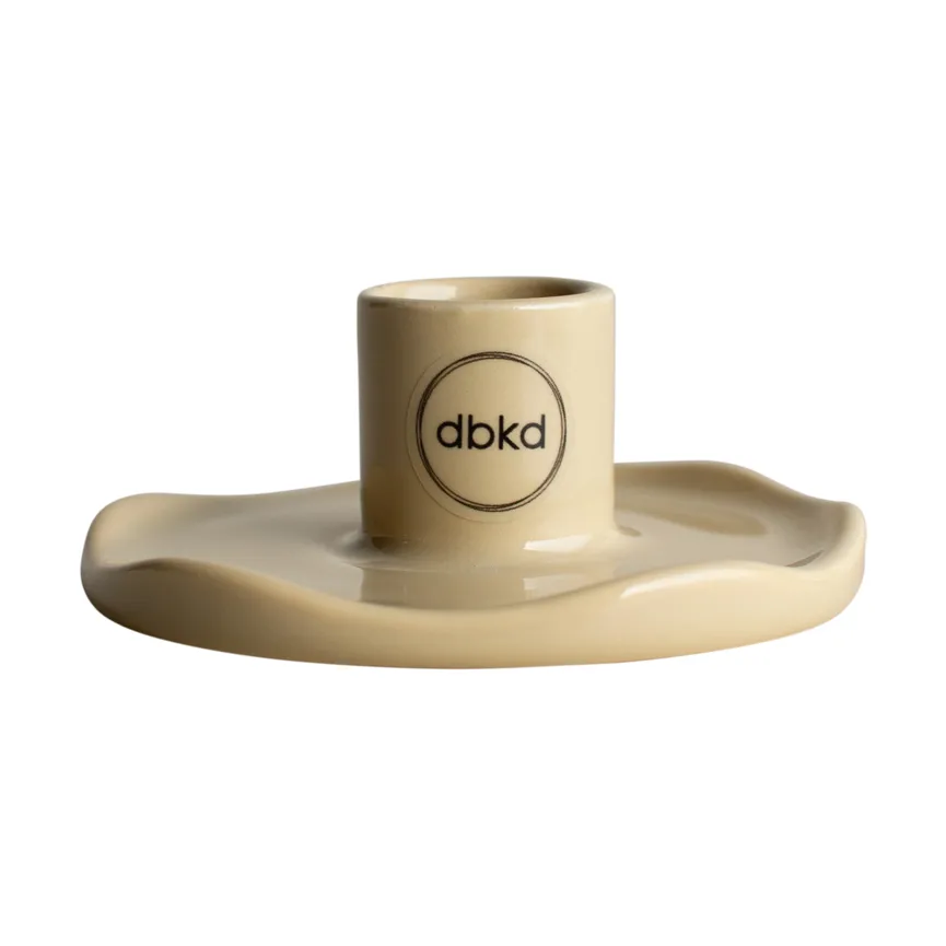 Wave Kerzenhalter, Shiny yellow DBKD