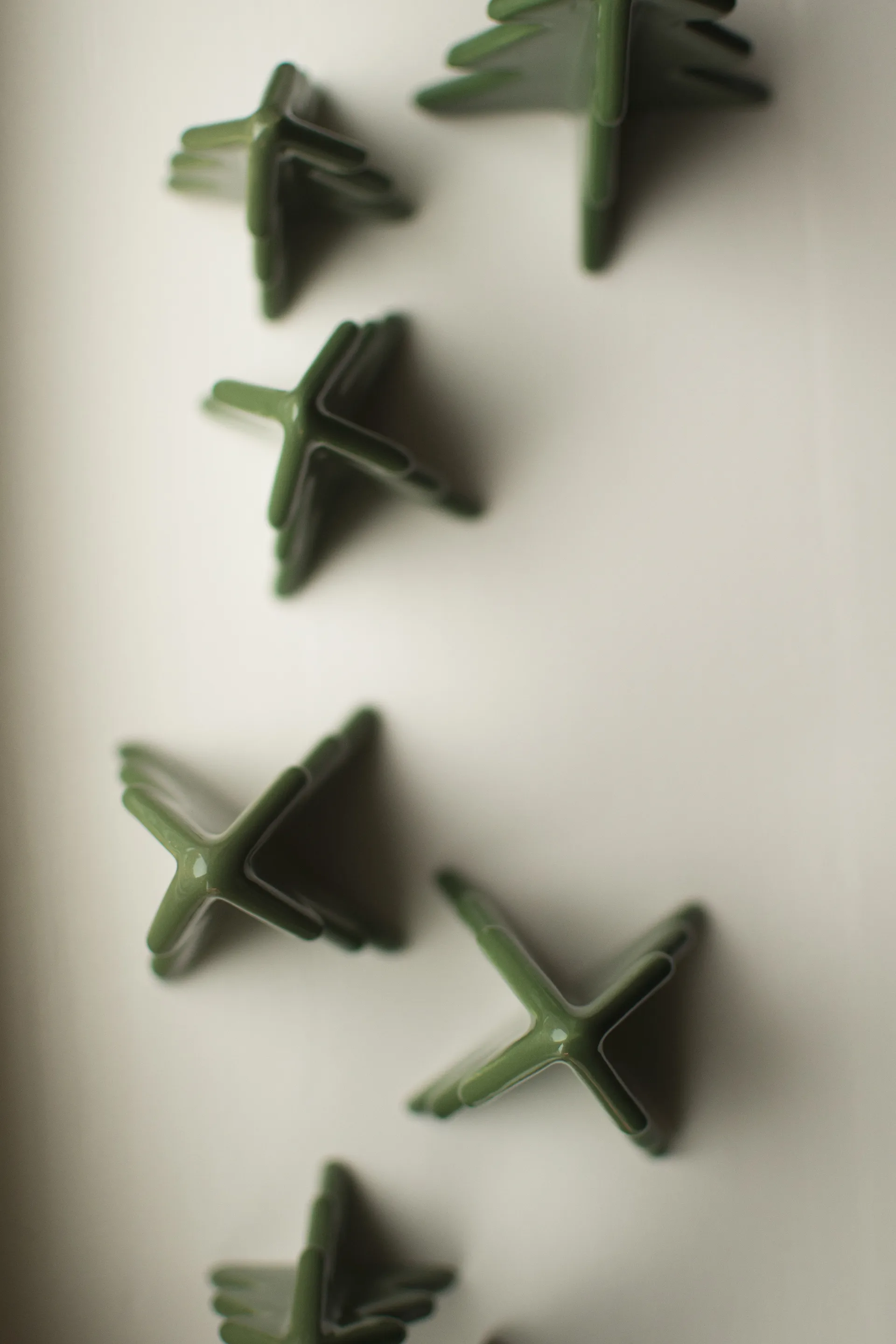 Winter tree dekoration, Green, 7 cm DBKD