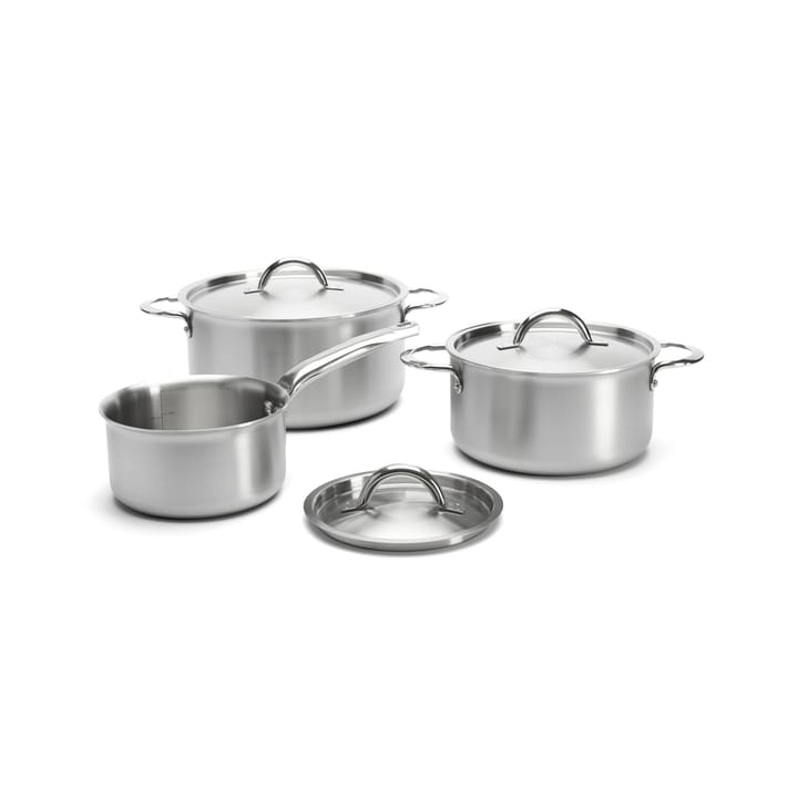 de Buyer Alchimy Topfset mit Deckel 6-teilig - Edelstahl - De Buyer