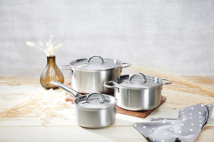 de Buyer Alchimy Topfset mit Deckel 6-teilig, Edelstahl De Buyer