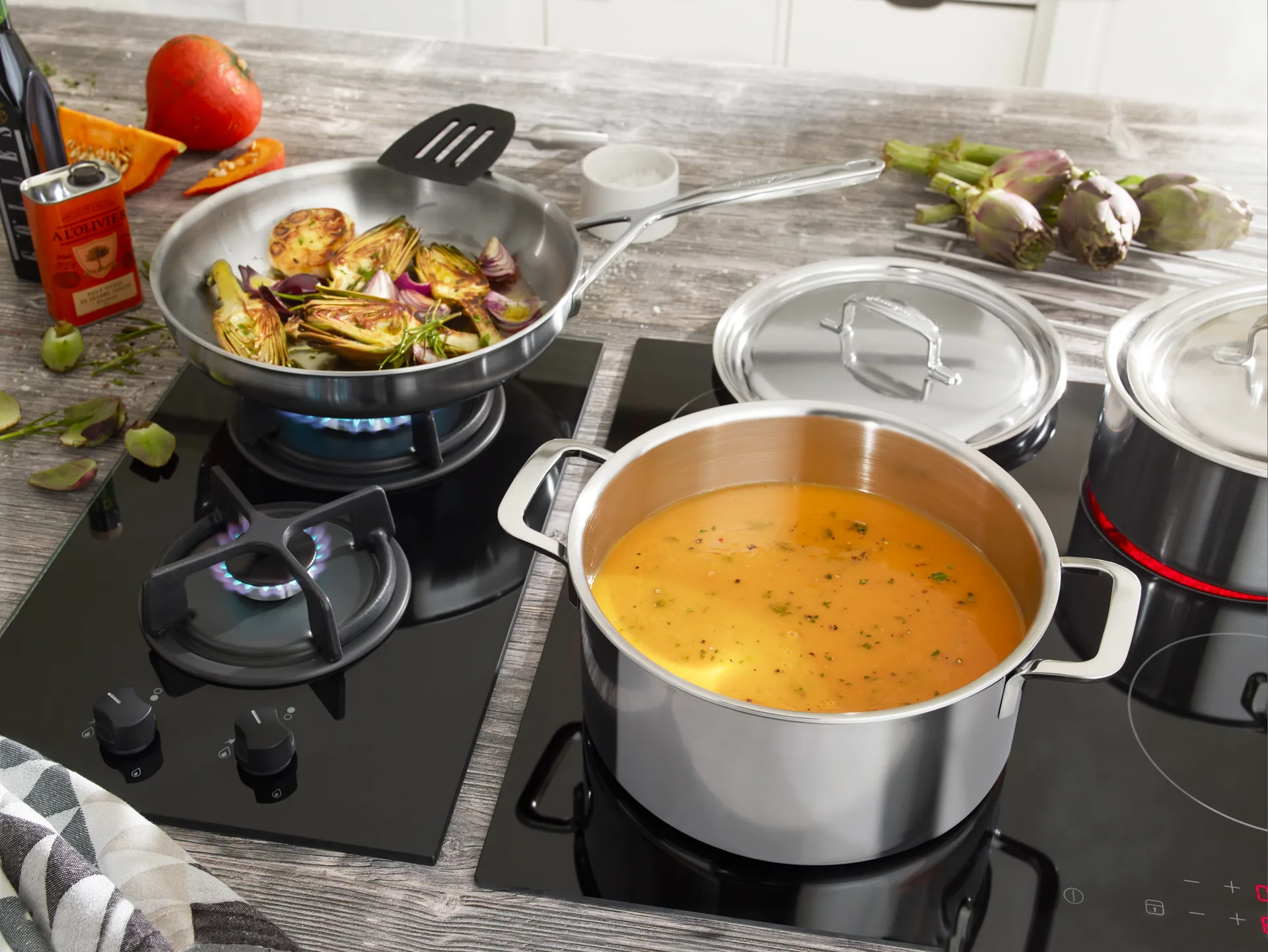 Demeyere 5-plus Bratpfanne Edelstahl 5-ply, Ø24 cm Demeyere